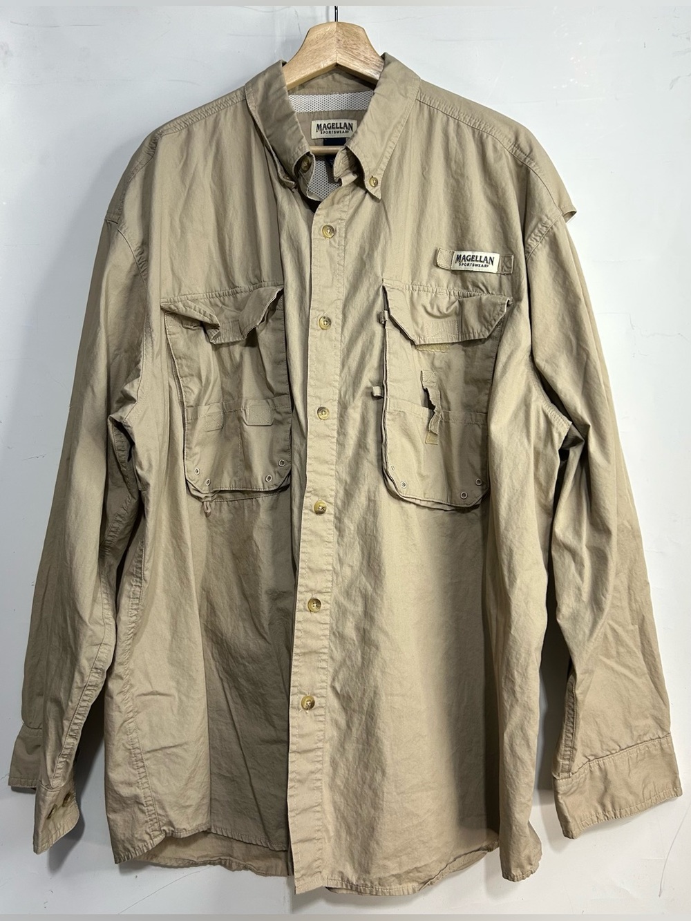 Magellan Sportswear Tan Long Sleeve Shirt 2XL